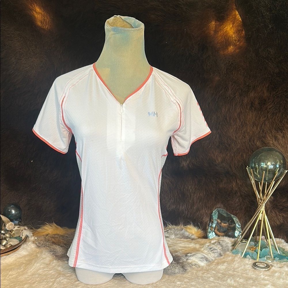 Helly Hansen White and Pink Women's Top S (4420)